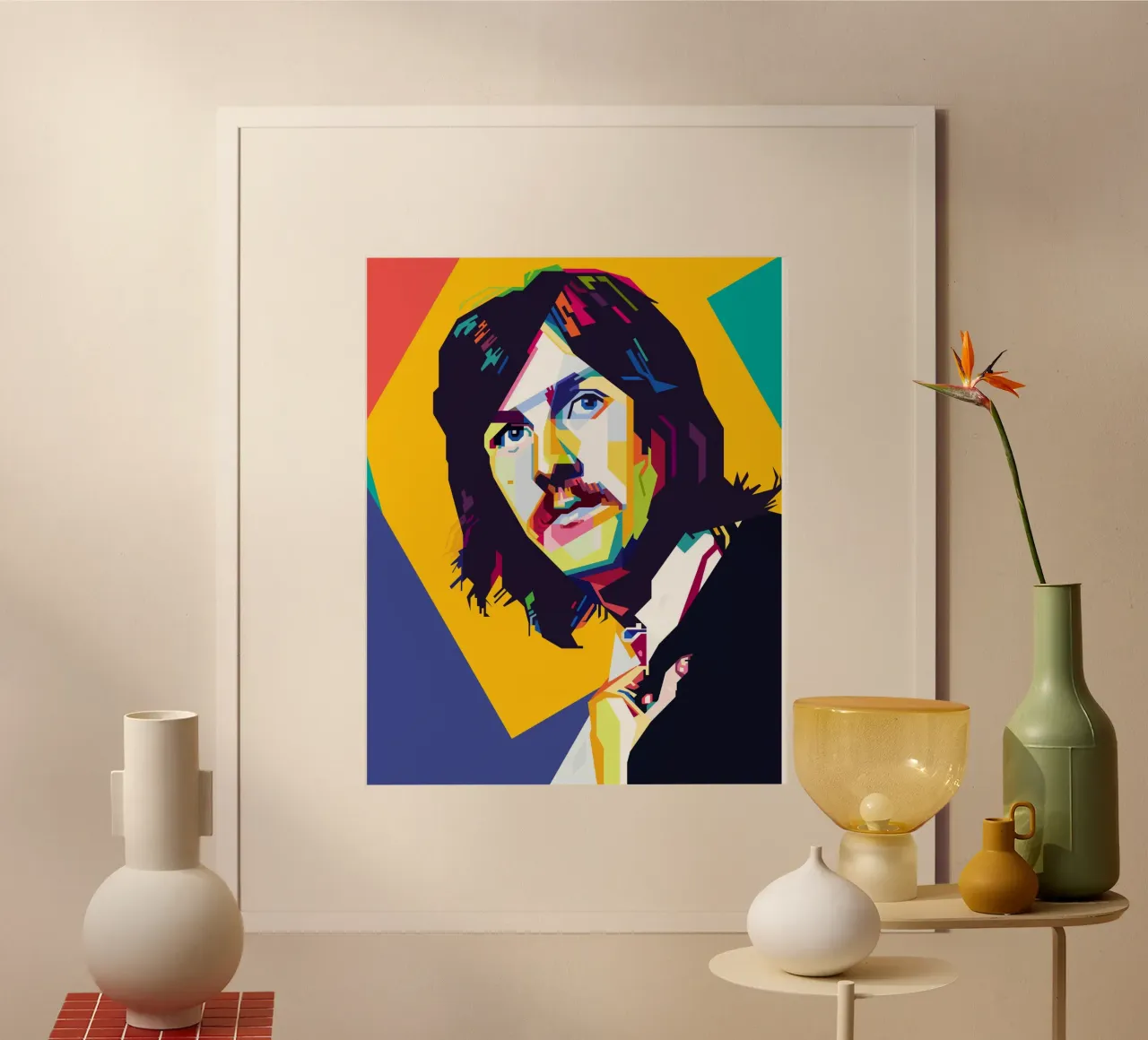 Stile John Bonham WPAP poster da KP Artwork
