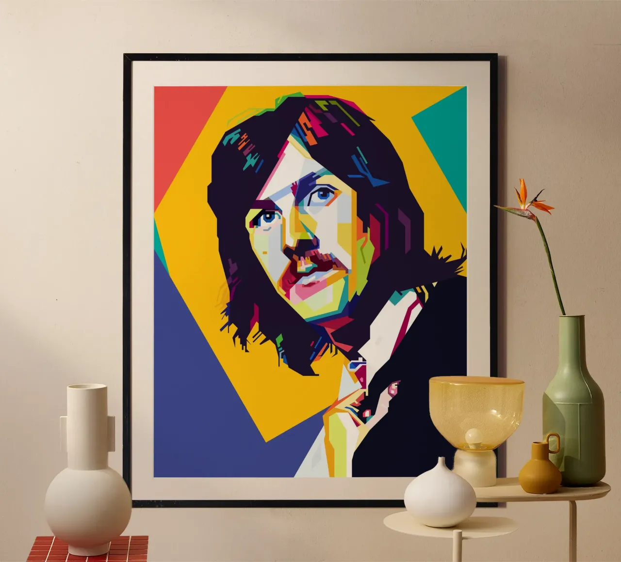 Stile John Bonham WPAP poster da KP Artwork