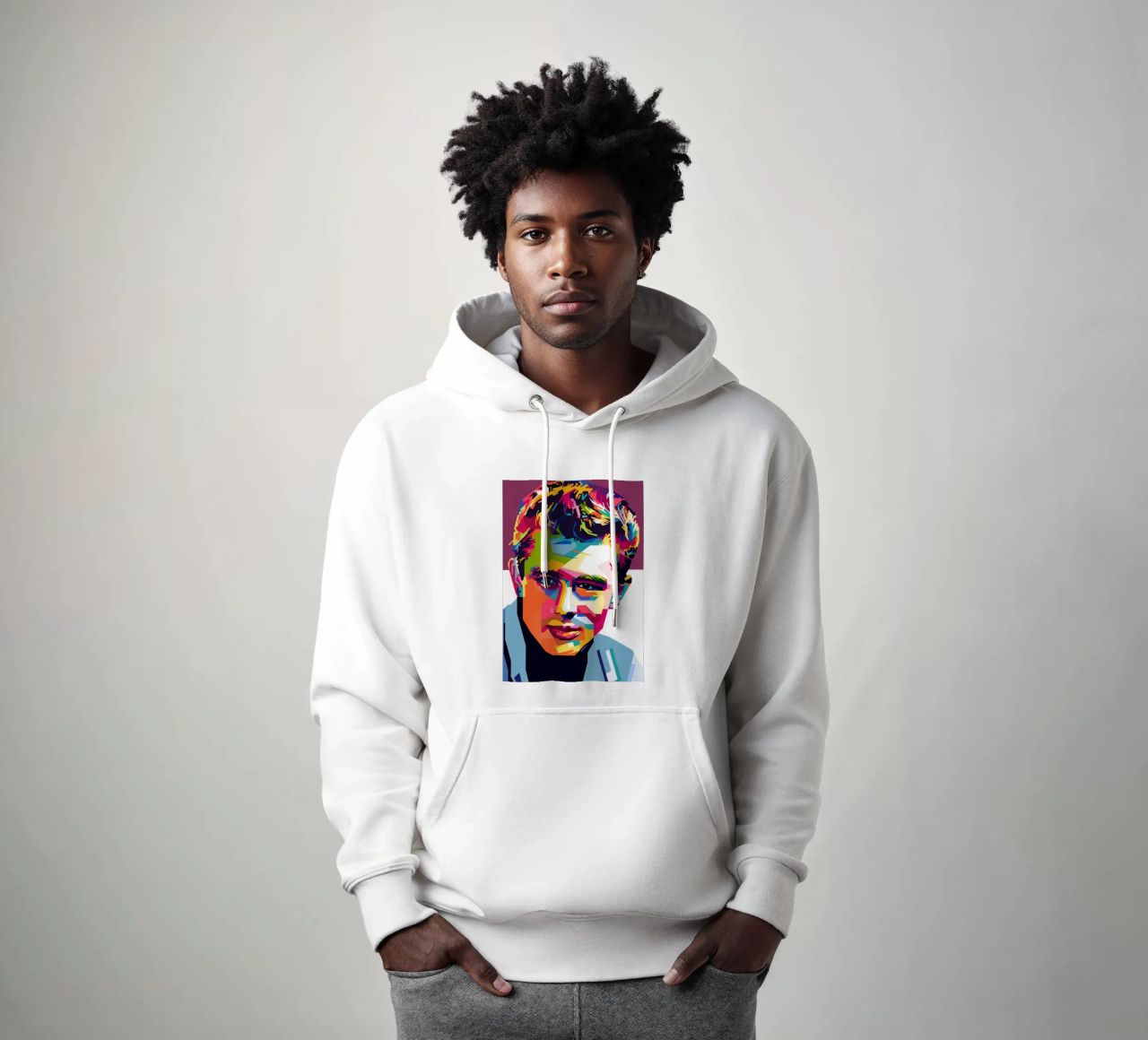 Stile James Dean WPAP felpa con cappuccio da KP Artwork