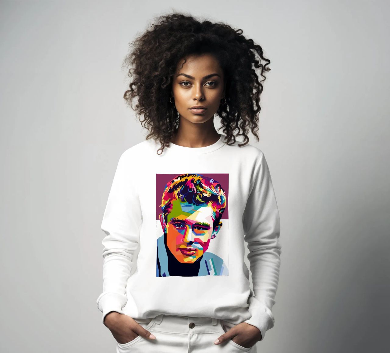 Stile James Dean WPAP felpa da KP Artwork
