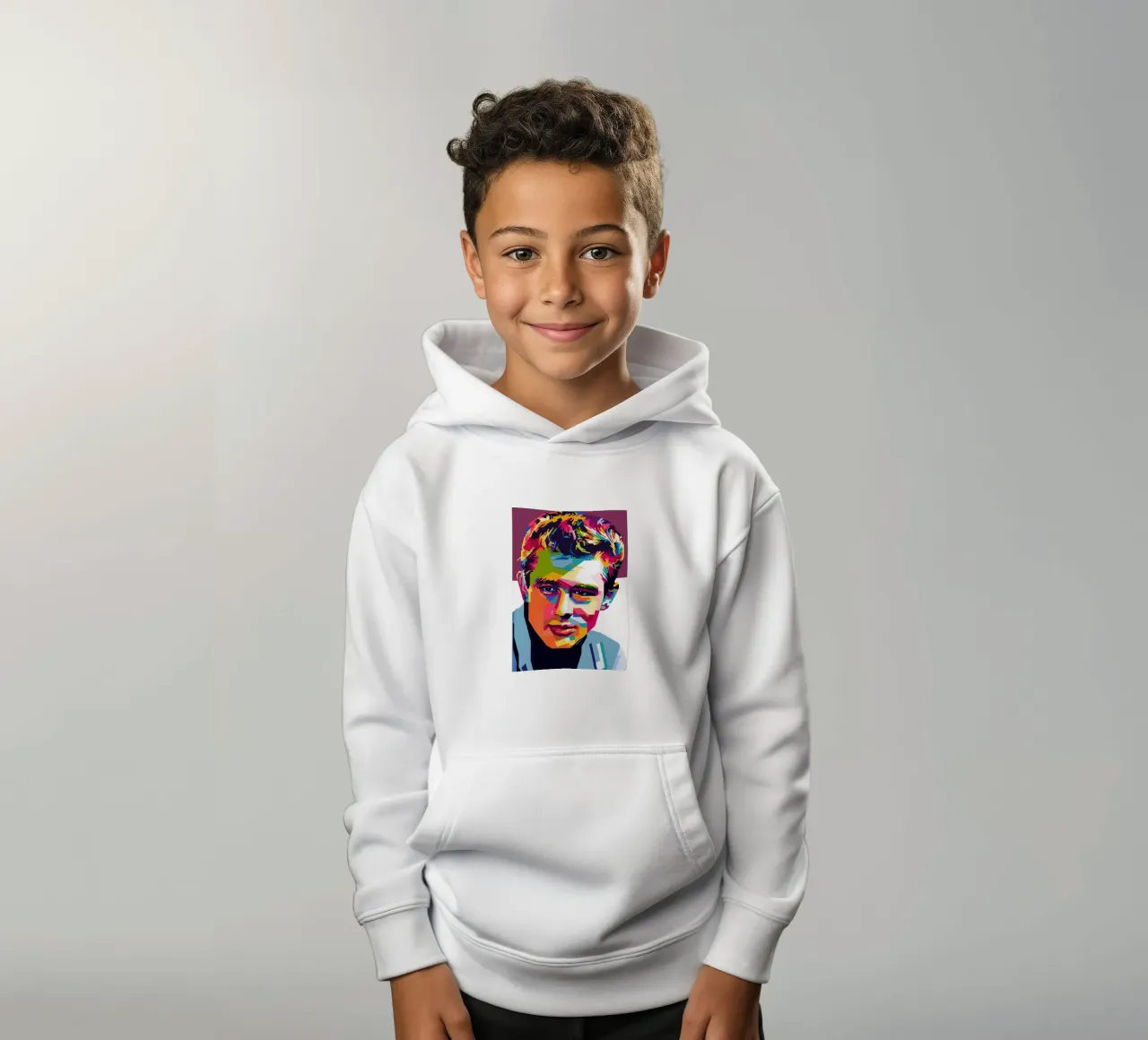 Stile James Dean WPAP felpa bambino con cappuccio da KP Artwork