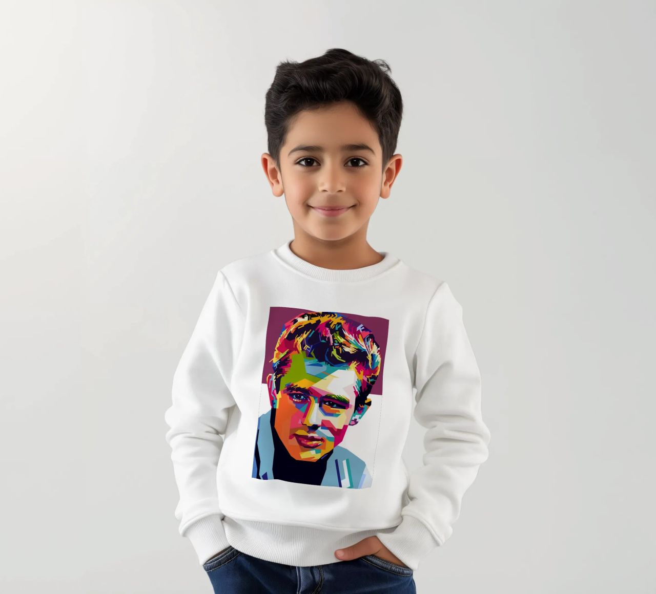 Stile James Dean WPAP felpa bambino da KP Artwork