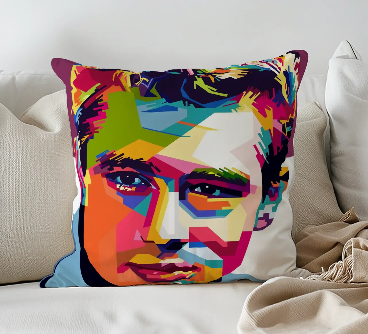 Estilo James Dean WPAP cojín de KP Artwork