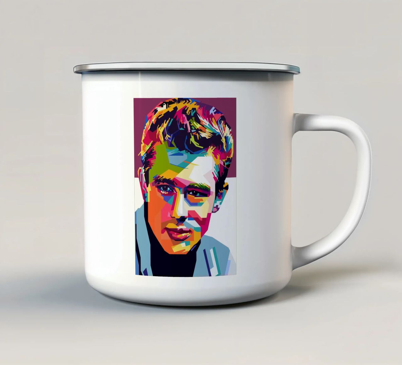 Stile James Dean WPAP tazza in smalto da KP Artwork