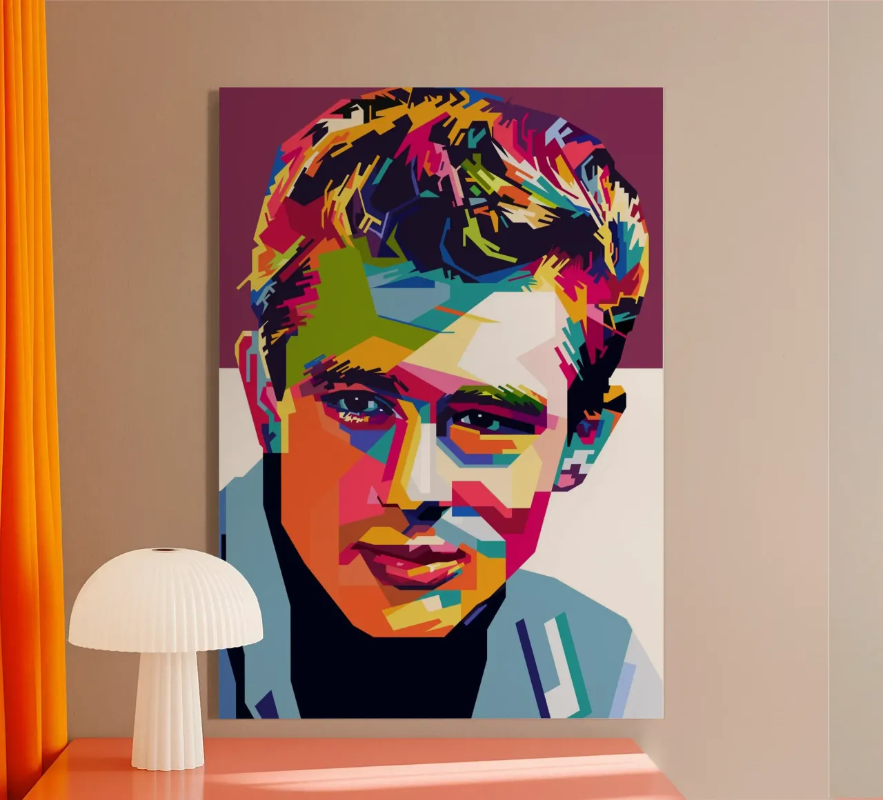 Stile James Dean WPAP plexiglass da KP Artwork