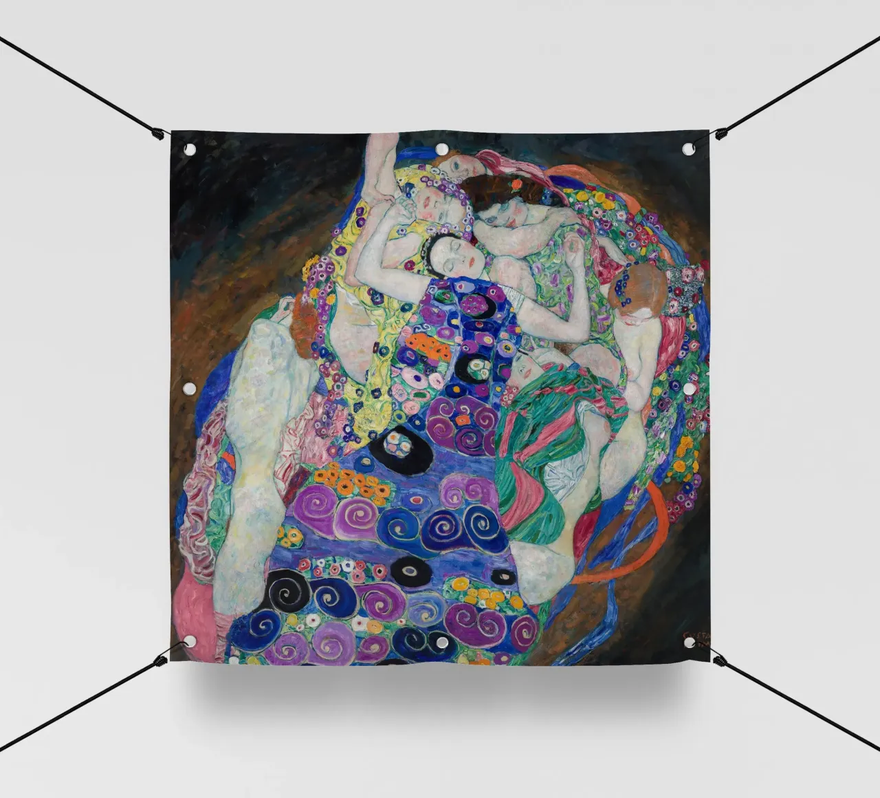 Gustav Klimt - La Vergine telo in pvc da Timeless Artworks