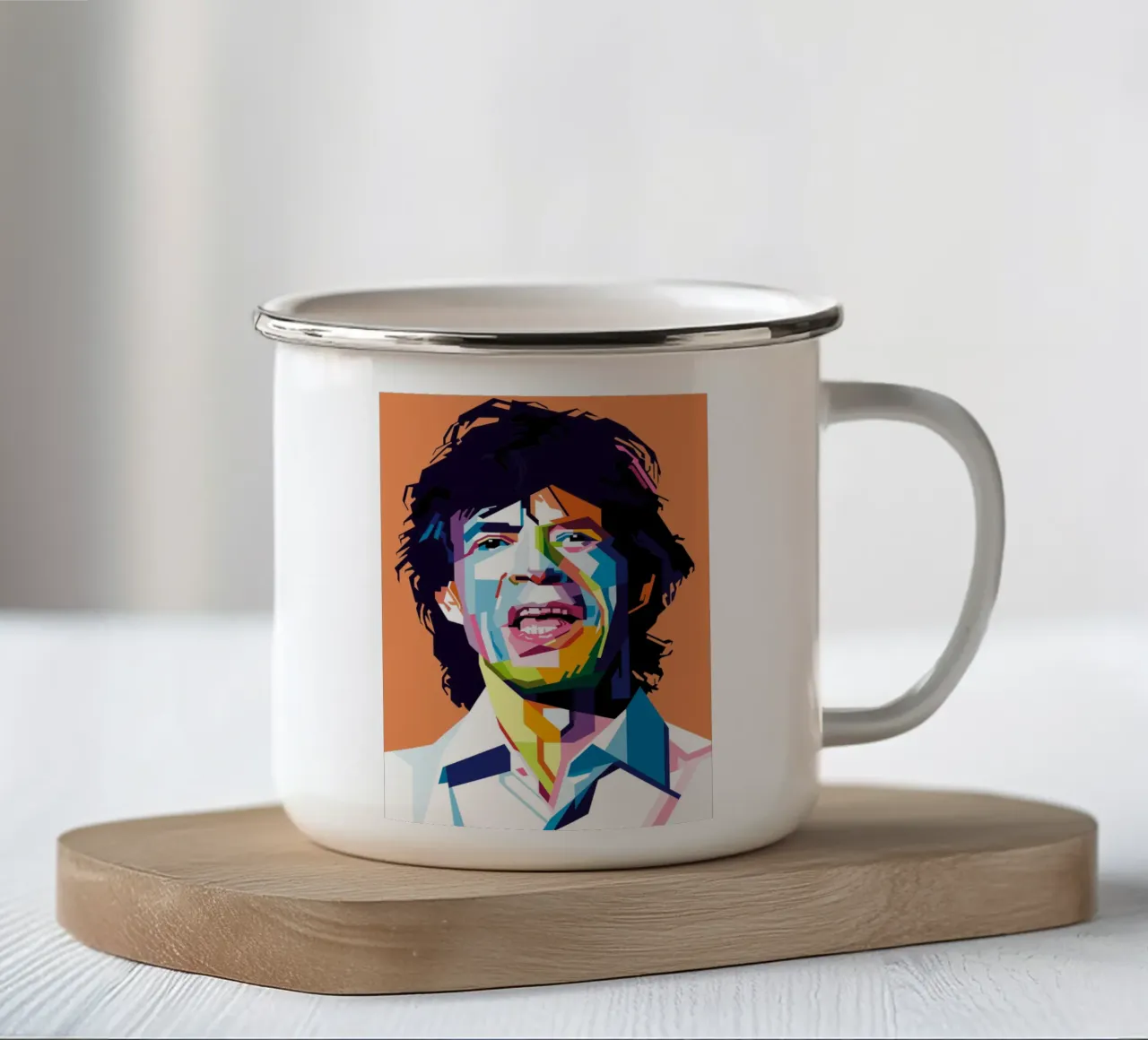 Rockers Legend Style WPAP enamel mug by KP Artwork