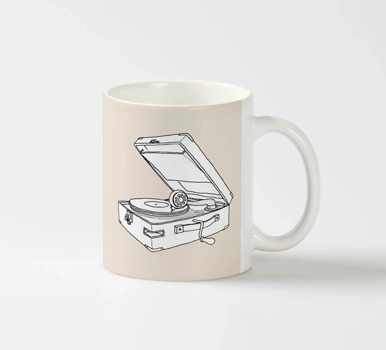 Grammofono portatile tazza in ceramica da Face & Content