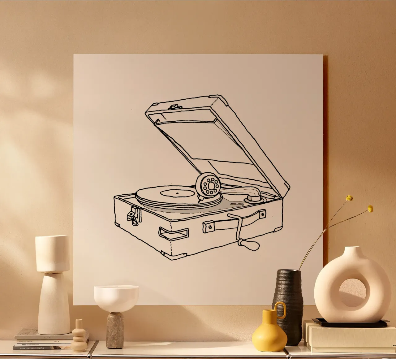 Grammofono portatile plexiglass da Face & Content