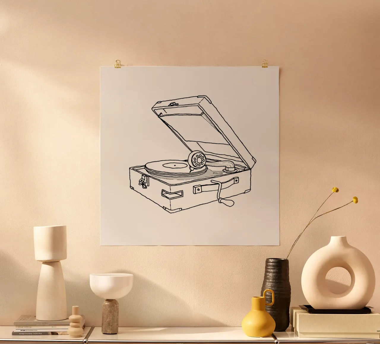 Grammofono portatile carta hahnemühle da Face & Content