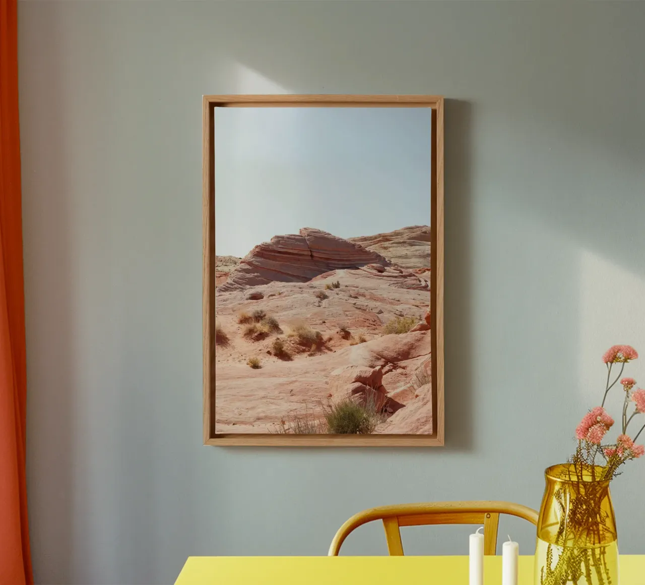 Valle del Fuoco tela con Cornice a cassetta da Henrike Schenk Photography