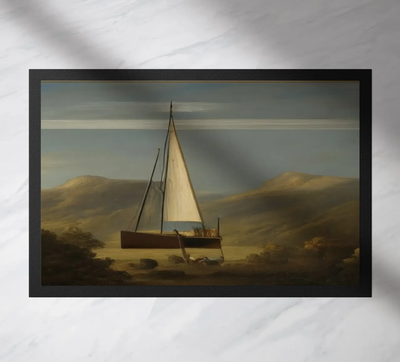 Zeilboot deurmat van Impressionismus by LK