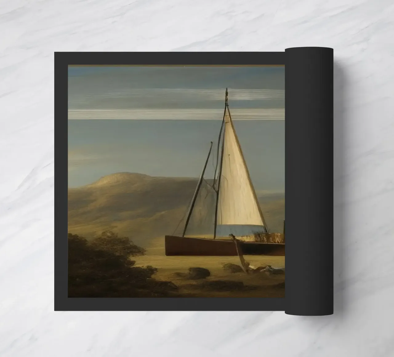 Zeilboot deurmat van Impressionismus by LK