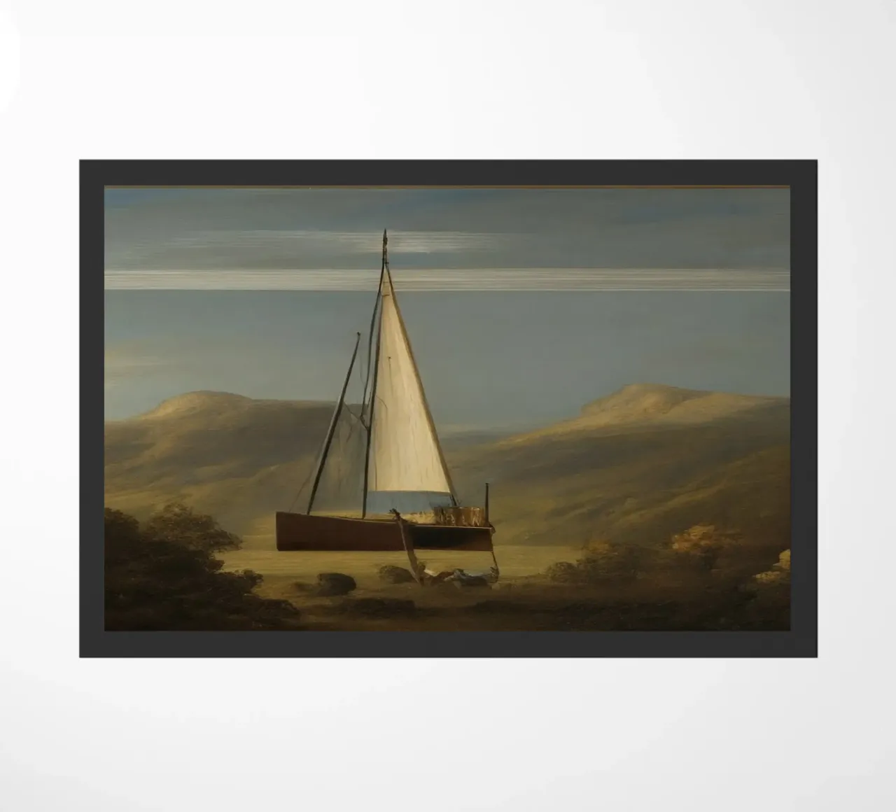 Zeilboot deurmat van Impressionismus by LK