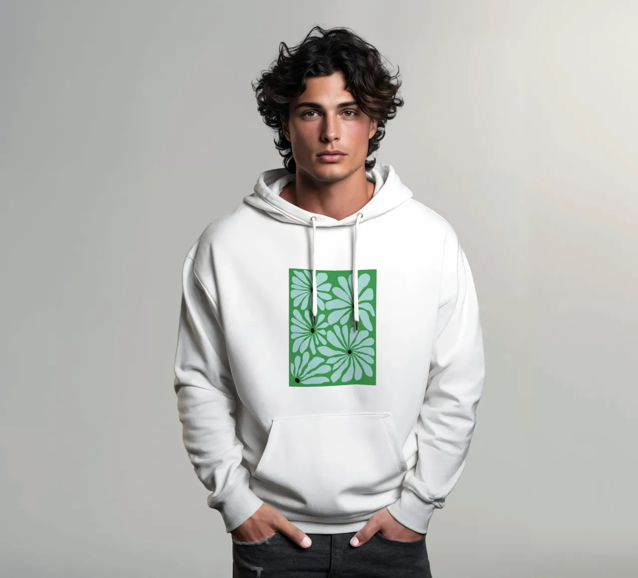 Petali di paradiso felpa con cappuccio da Miho Art Studio