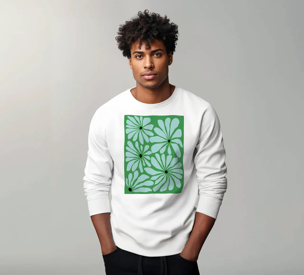 Bloemblaadjes van het paradijs sweatshirt van Miho Art Studio