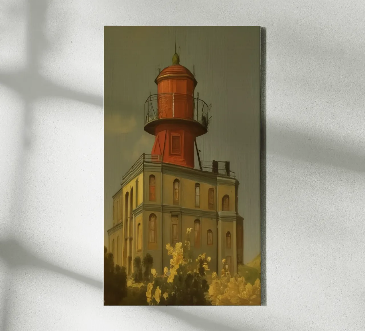 old lighthouse canvas by Impressionismus by LK