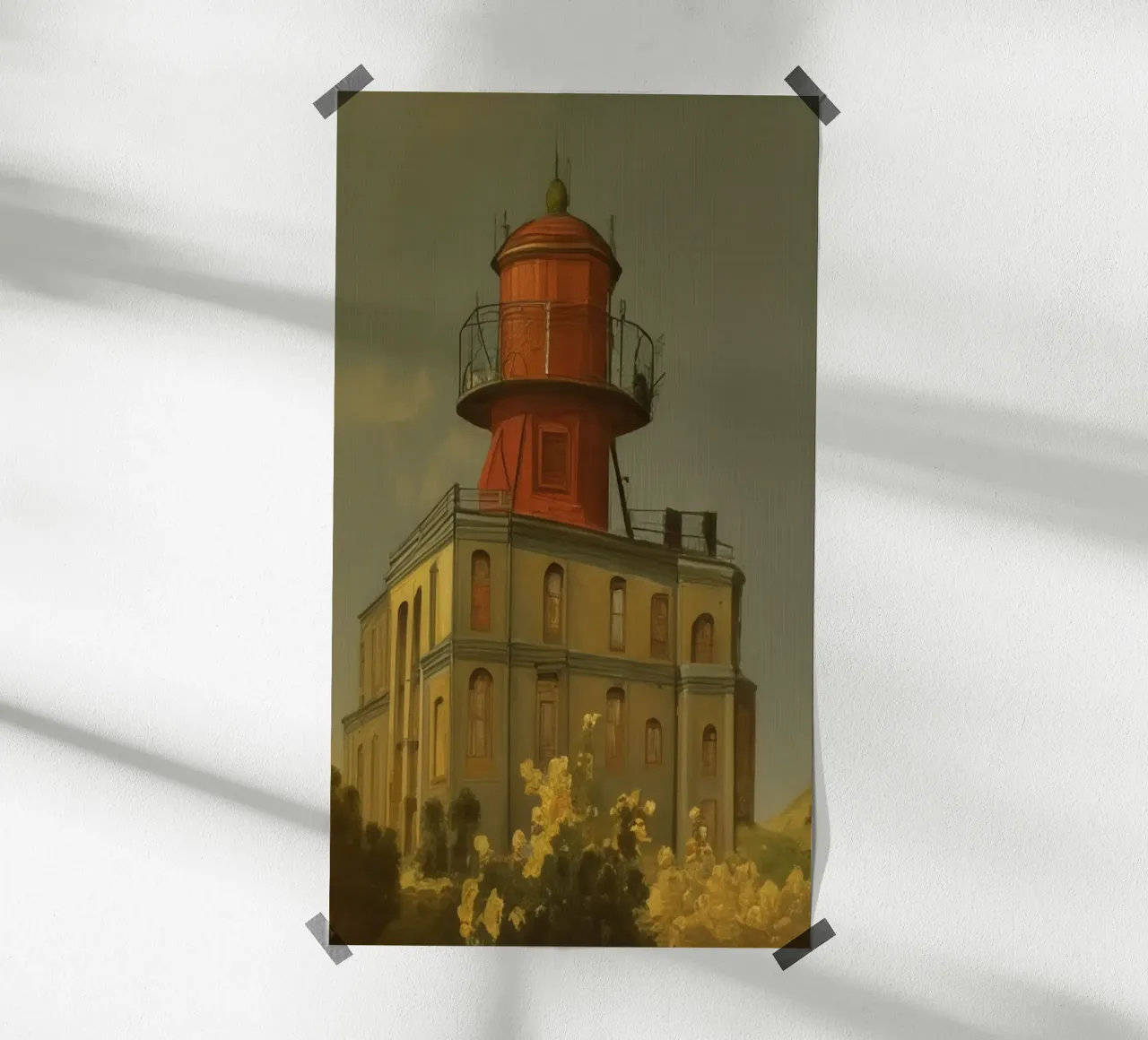 old lighthouse poster by Impressionismus by LK