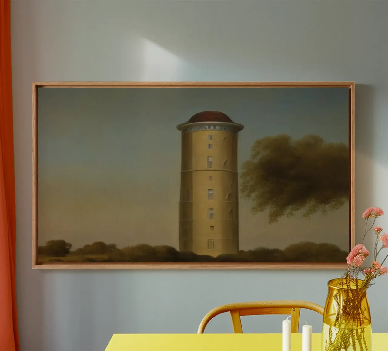 Observatietoren canvas met Baklijst van Impressionismus by LK