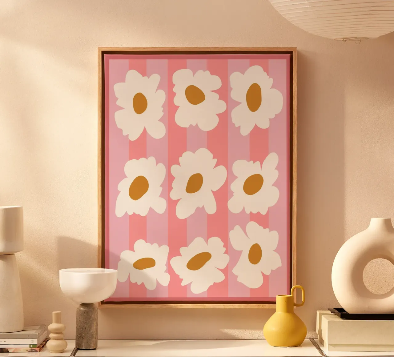 Domenica primavera tela con Cornice a cassetta da Miho Art Studio