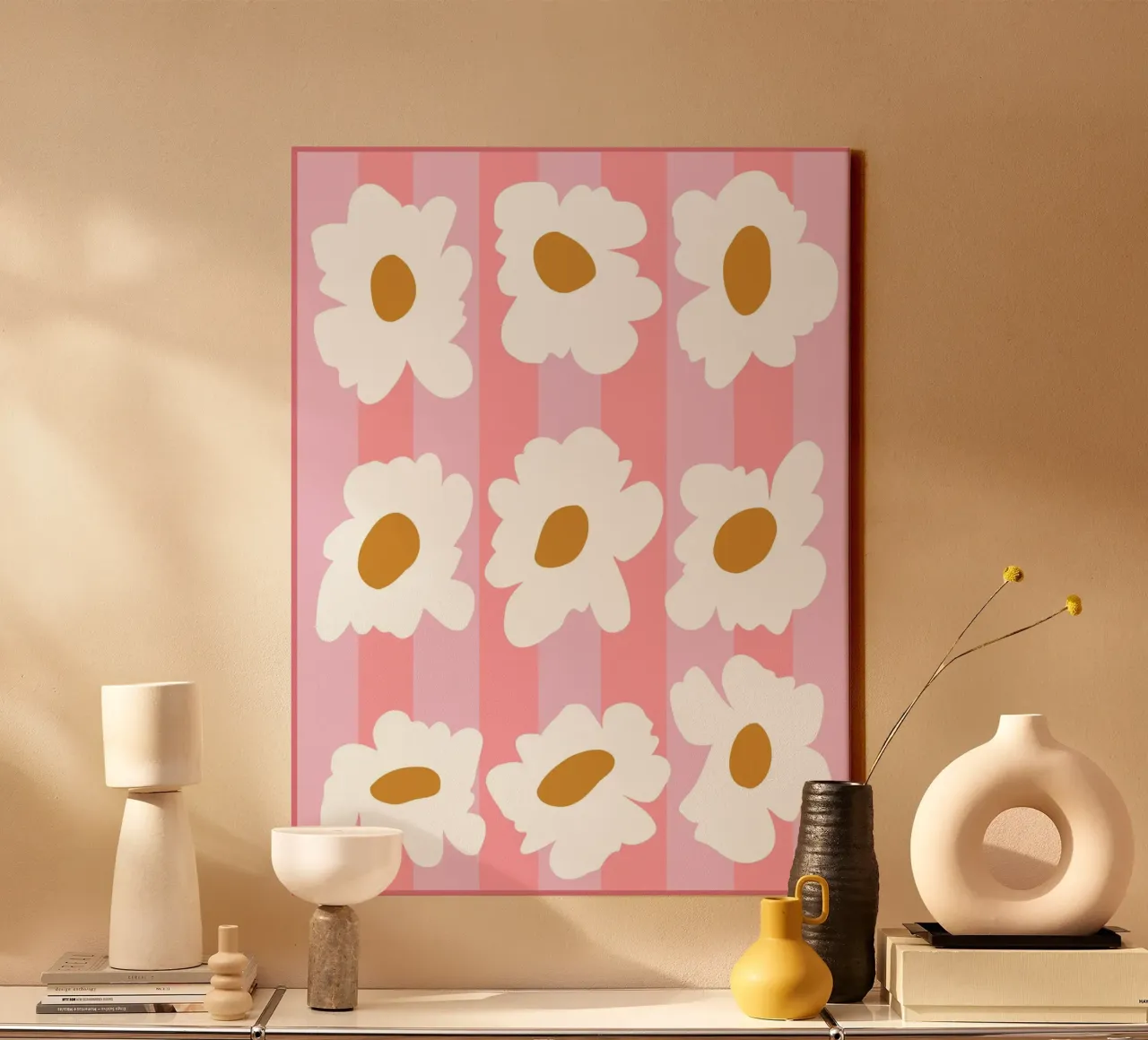 Domenica primavera tela con Cornice a cassetta da Miho Art Studio