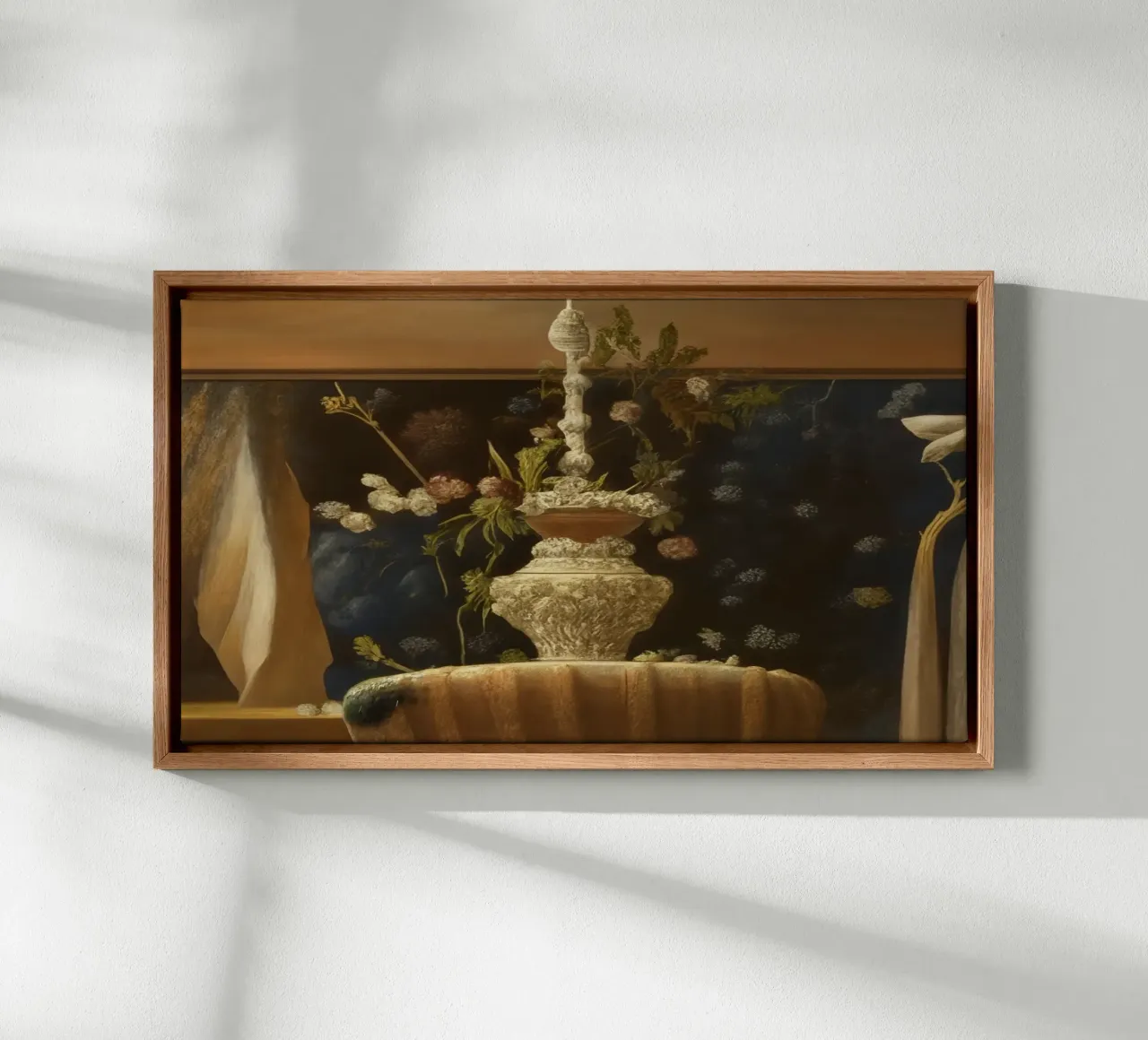 Fontana d'acqua tela con Cornice a cassetta da Impressionismus by LK