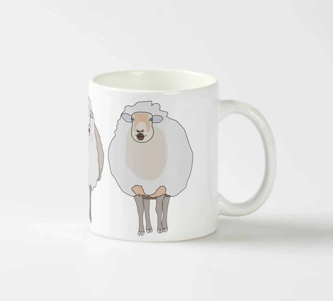 Tre pecore tazza in ceramica da Face & Content
