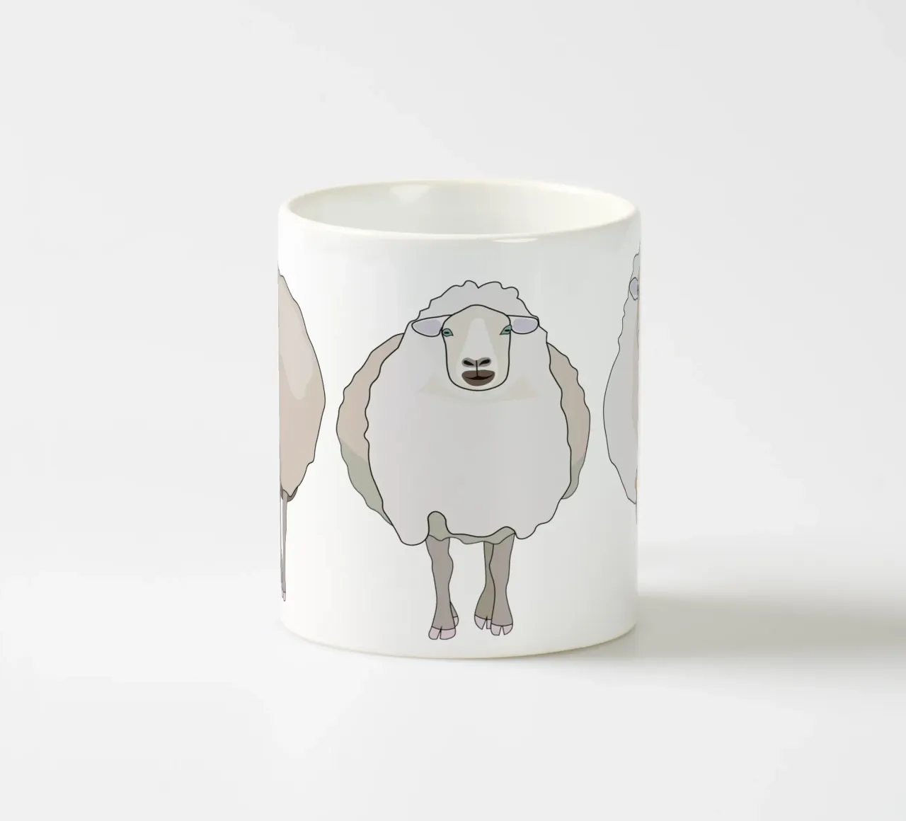 Tre pecore tazza in ceramica da Face & Content