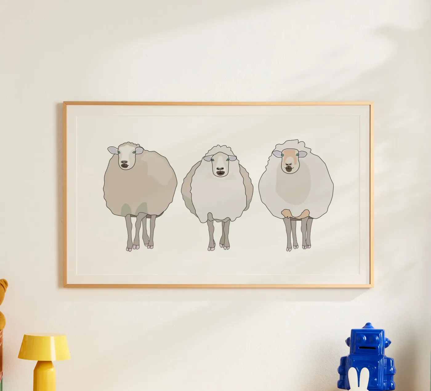 Three sheep poster by Face & Content