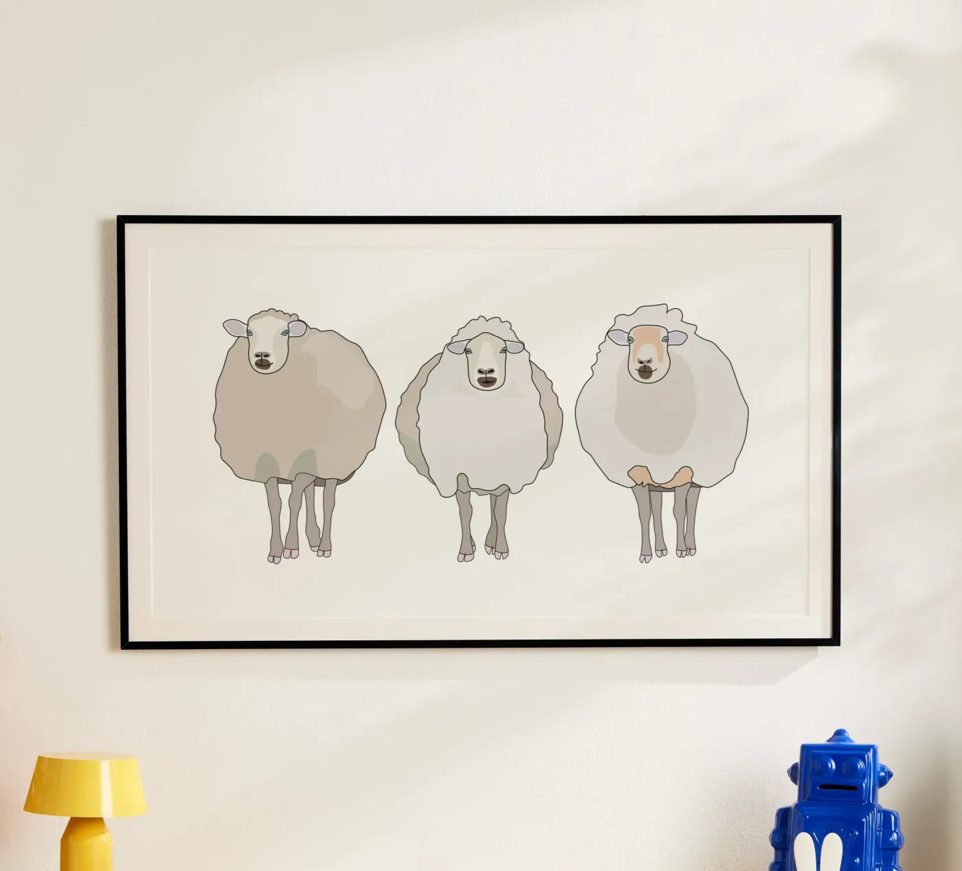Three sheep poster by Face & Content