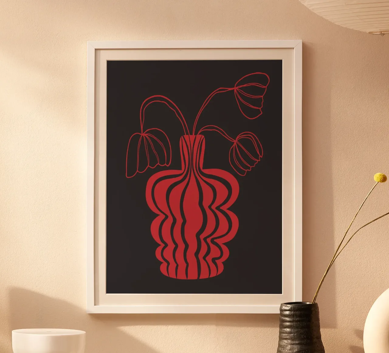 Tulpennacht Poster von Miho Art Studio