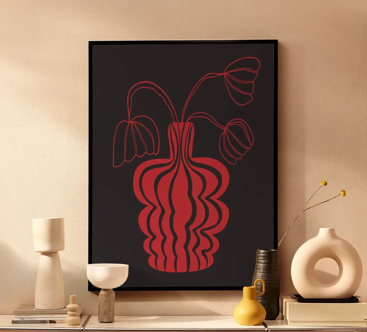 Tulpennacht Poster von Miho Art Studio