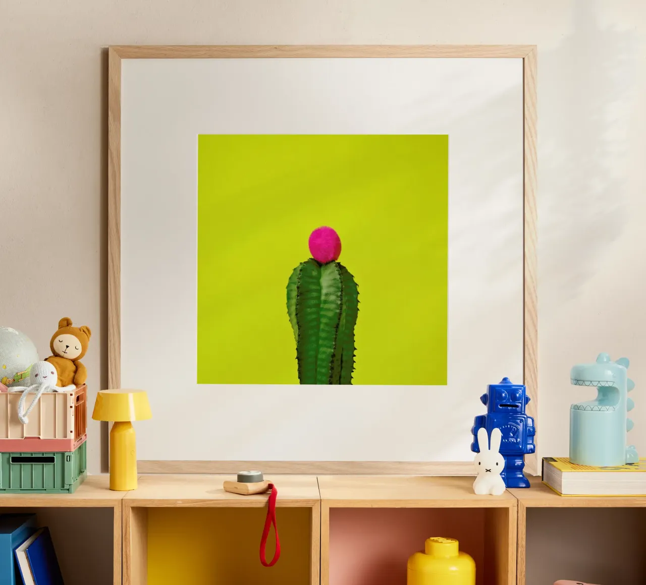 Nice Hat poster con telaio in legno da Juj Winn