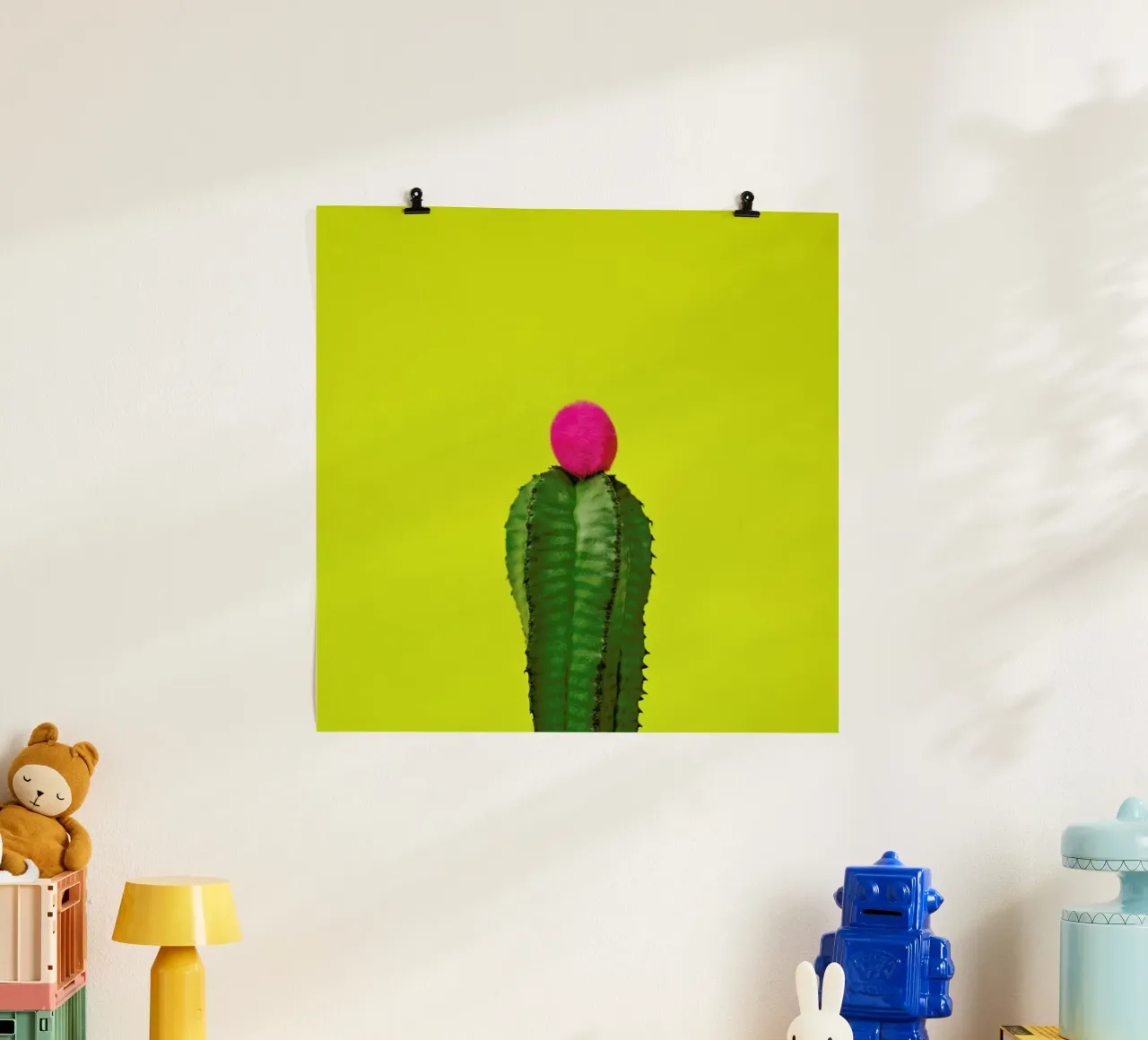 Nice Hat poster con telaio in legno da Juj Winn
