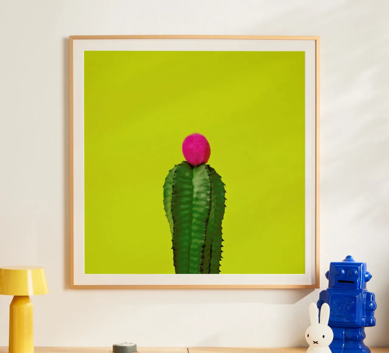 Nice Hat poster con telaio in legno da Juj Winn