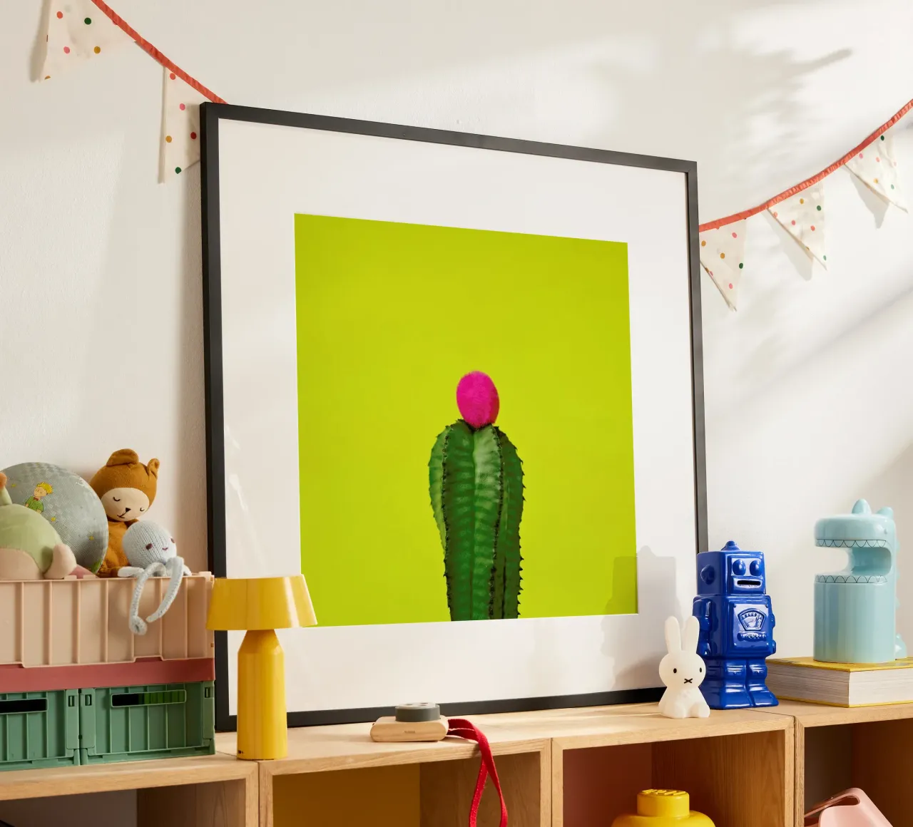 Nice Hat poster con telaio in legno da Juj Winn