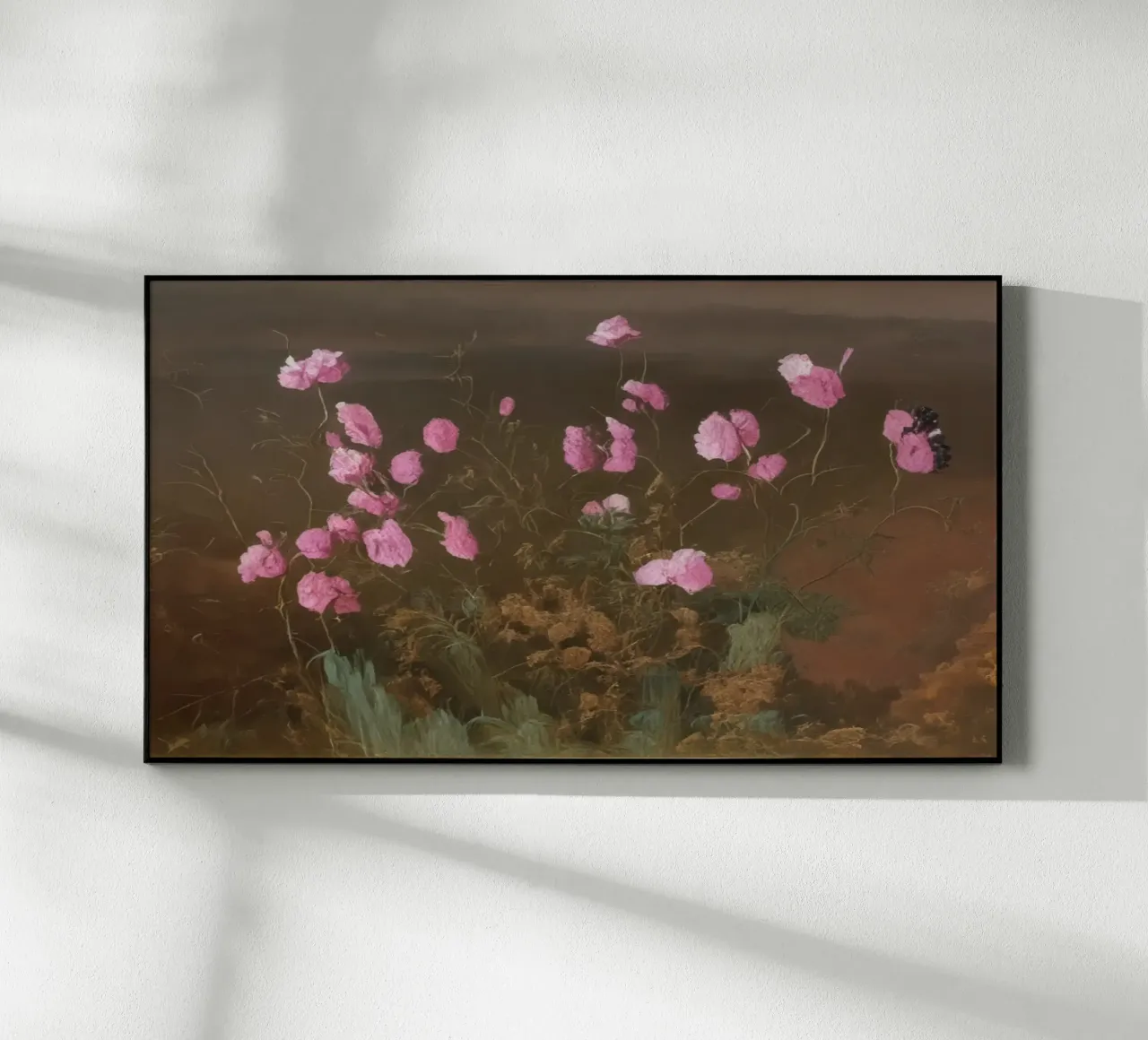 rosa Blumen plexiglass da Impressionismus by LK