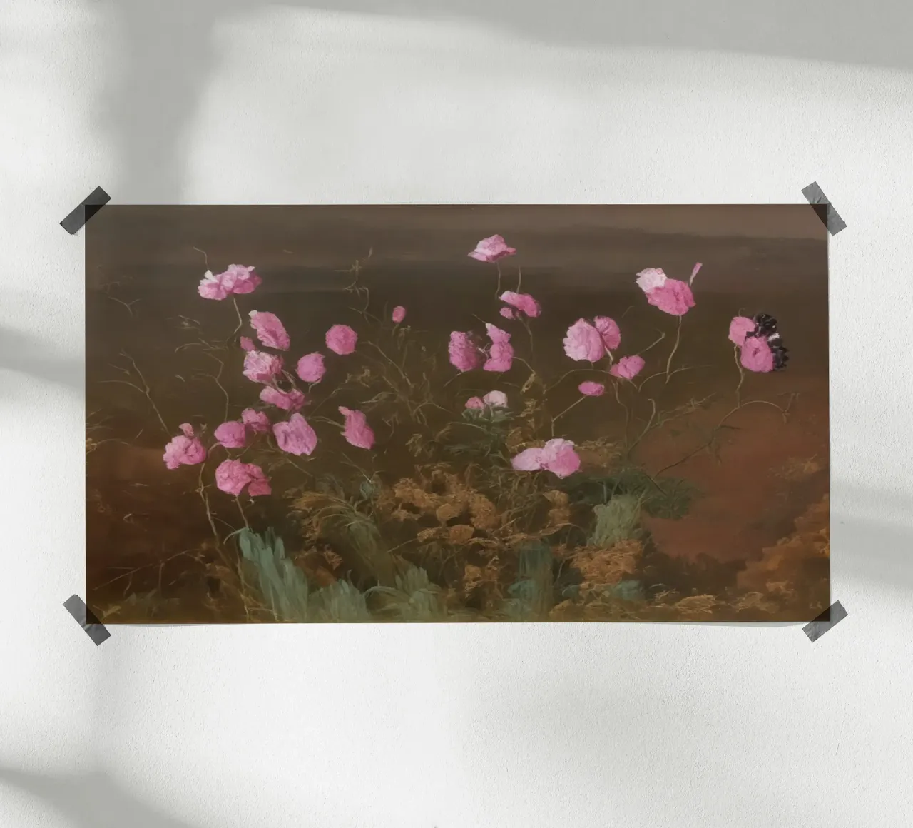 rosa Blumen poster da Impressionismus by LK