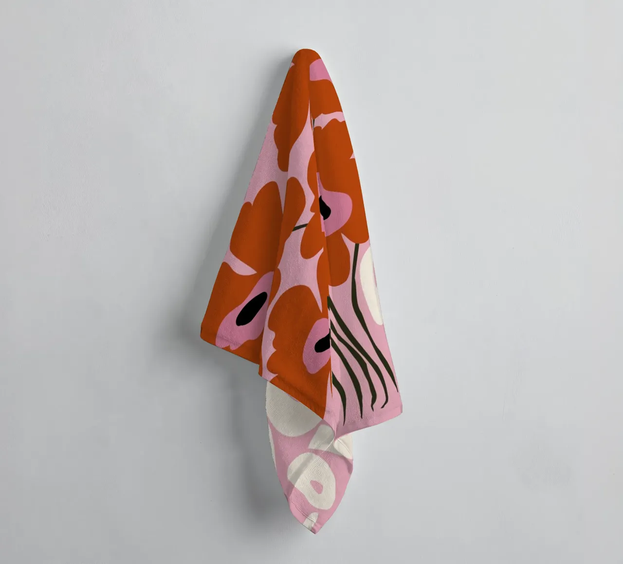You are loved towel by Miho Art Studio