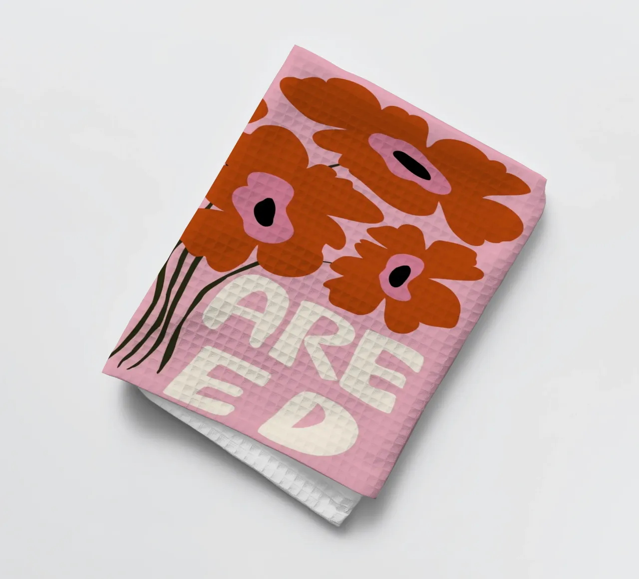 You are loved tea towel by Miho Art Studio