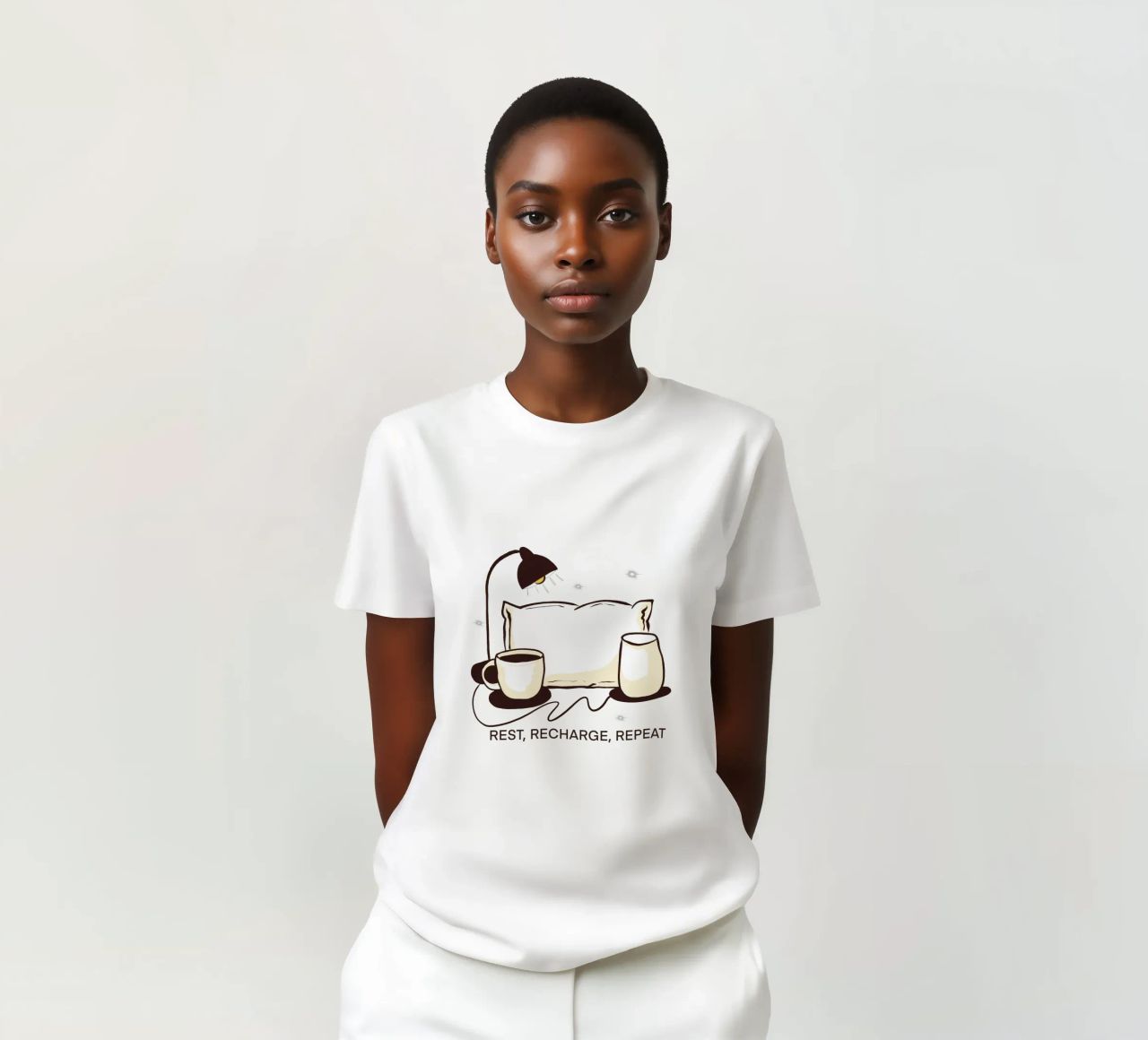 Rest, Recharge, Repeat t-shirt da edsonramosart