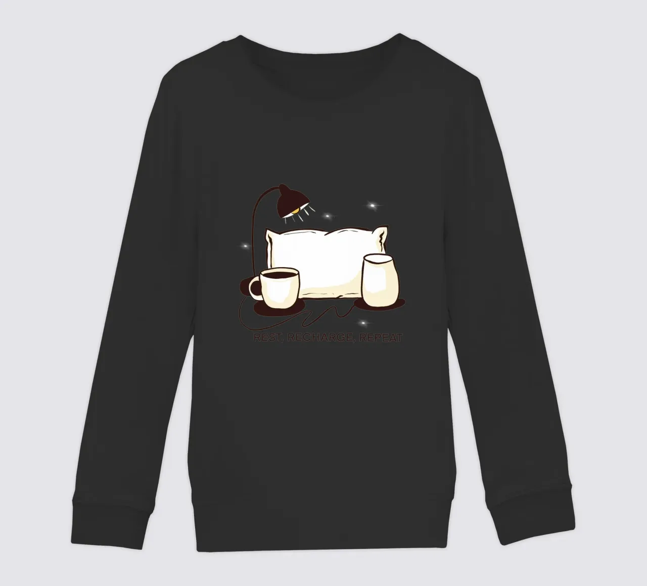 Rest, Recharge, Repeat felpa bambino da edsonramosart