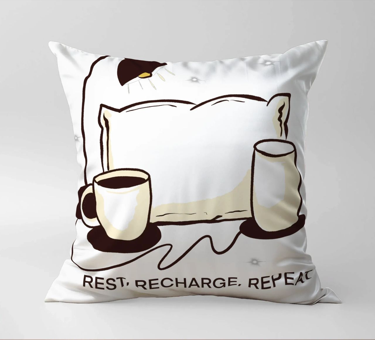 Rest, Recharge, Repeat cuscino da edsonramosart