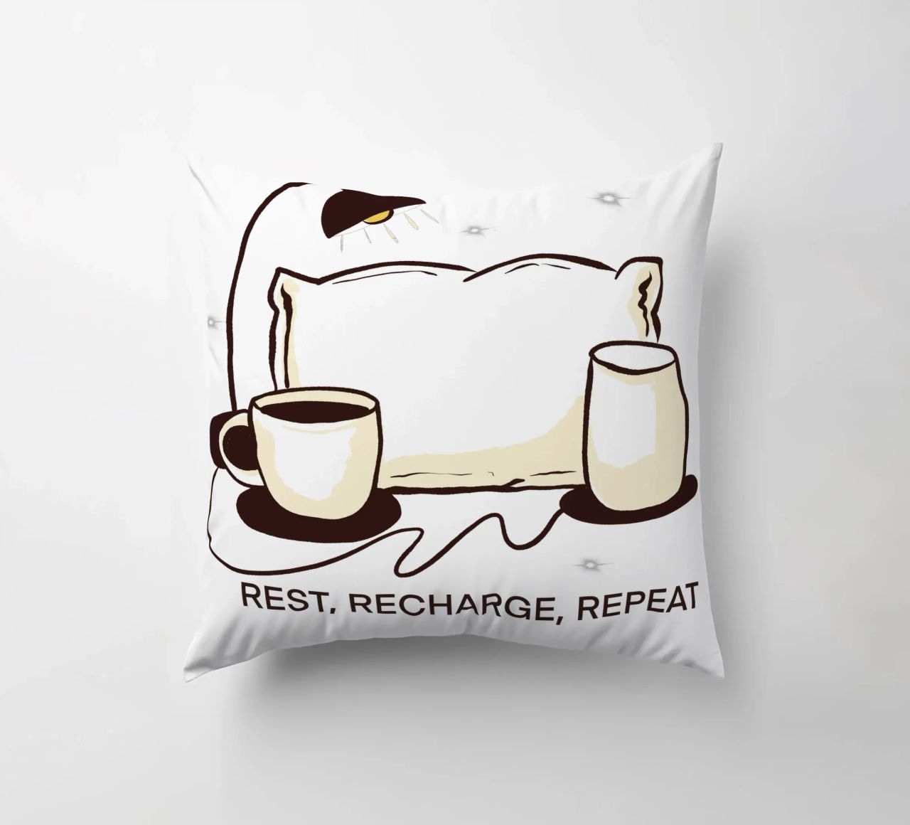Rest, Recharge, Repeat cuscino da edsonramosart