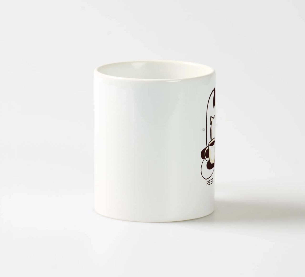 Rest, Recharge, Repeat tazza in ceramica da edsonramosart