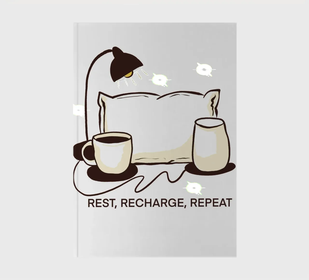 Rest, Recharge, Repeat notebook by edsonramosart