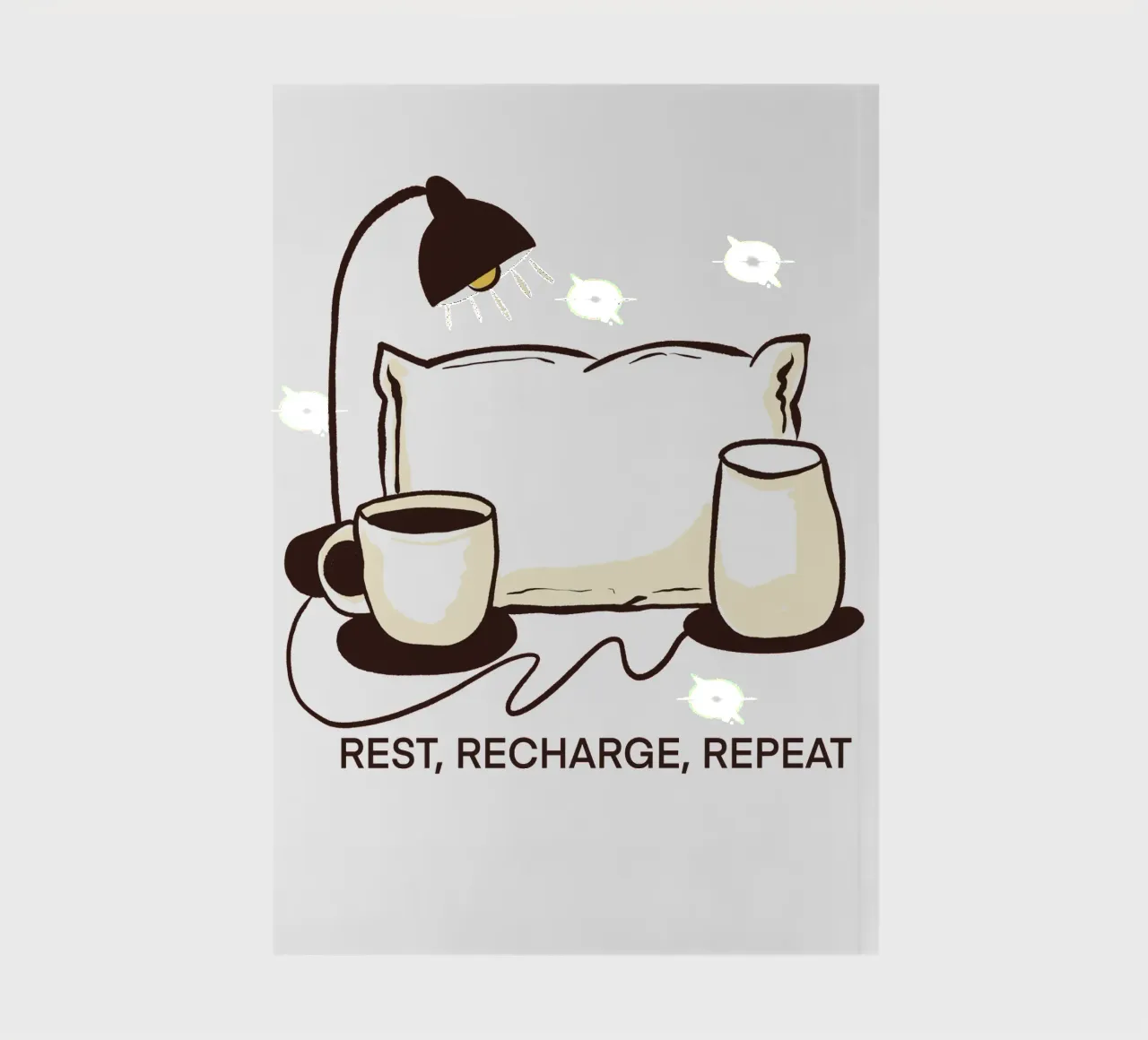 Rest, Recharge, Repeat cuaderno de edsonramosart