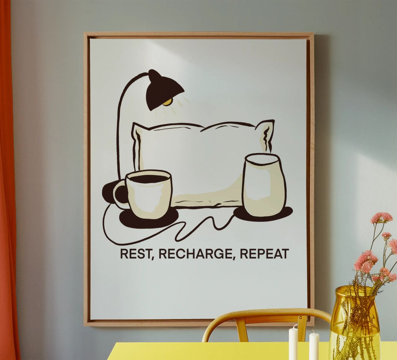 Rest, Recharge, Repeat tela da edsonramosart