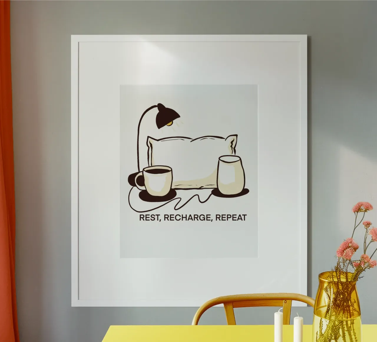 Rest, Recharge, Repeat carta hahnemühle da edsonramosart