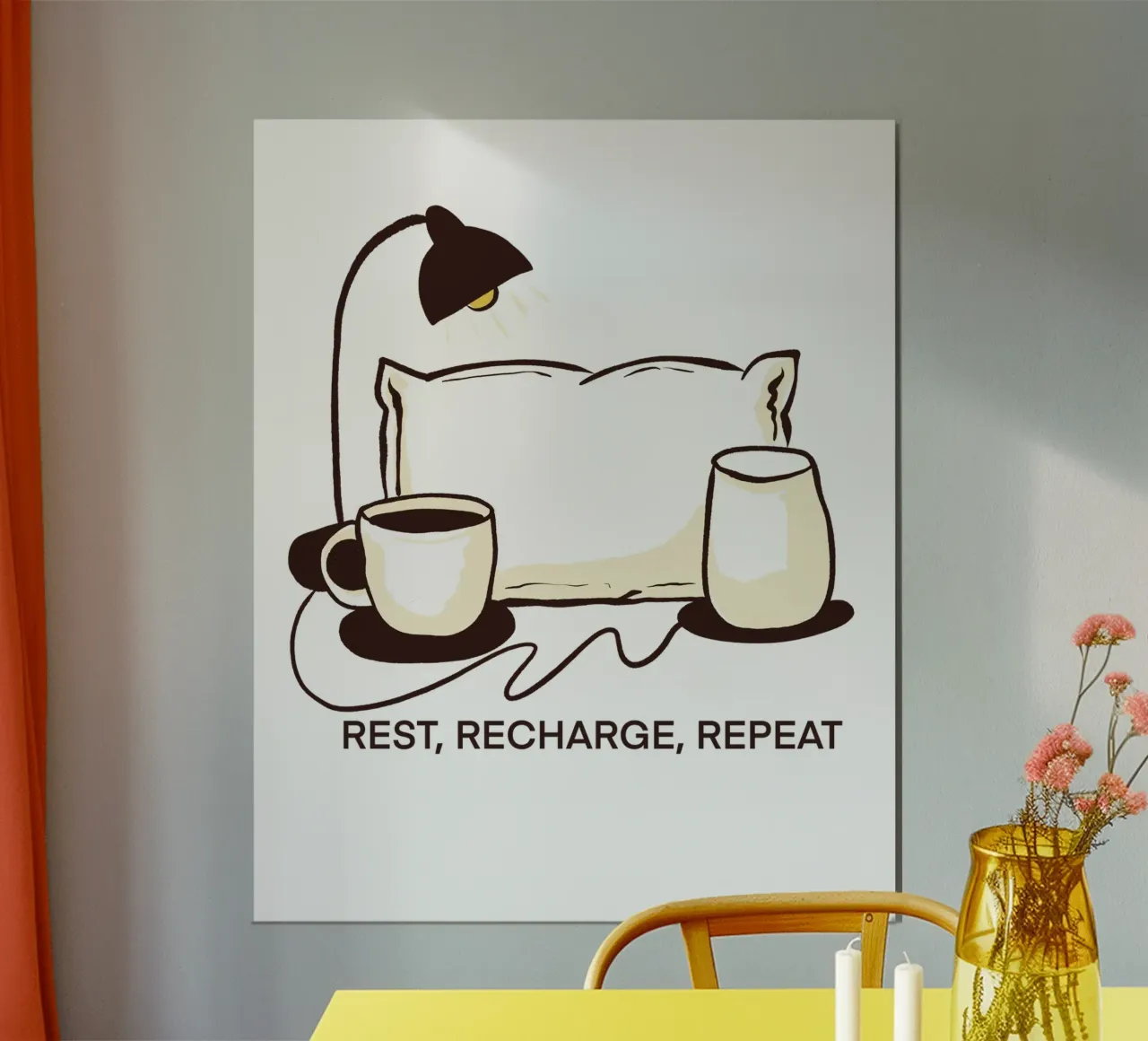 Rest, Recharge, Repeat carta hahnemühle da edsonramosart